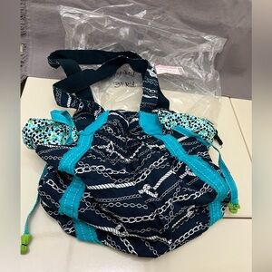 Thirty One Cinch Top Bucket Bag “279A Chains Ahoy” Item# 3471 NIP